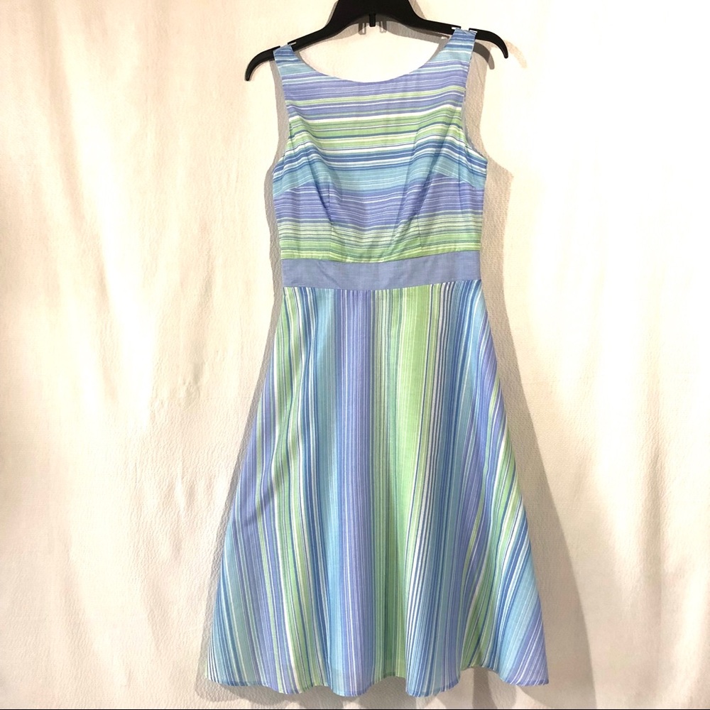 Jill Michelle Striped Sleeveless Lightweight Dress